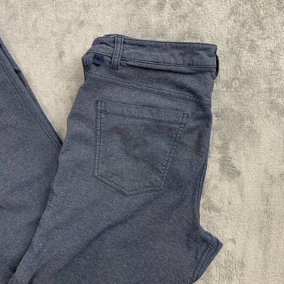 Lululemon ABC Pants Men 31x29” Slim Fit Trouser Tech Canvas Heathered Blue *FLAW - Picture 2 of 16